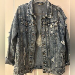 Altar'd State Distressed Denim Jacket